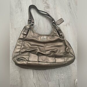 Bronze Gold Coach Bag- Good condition.